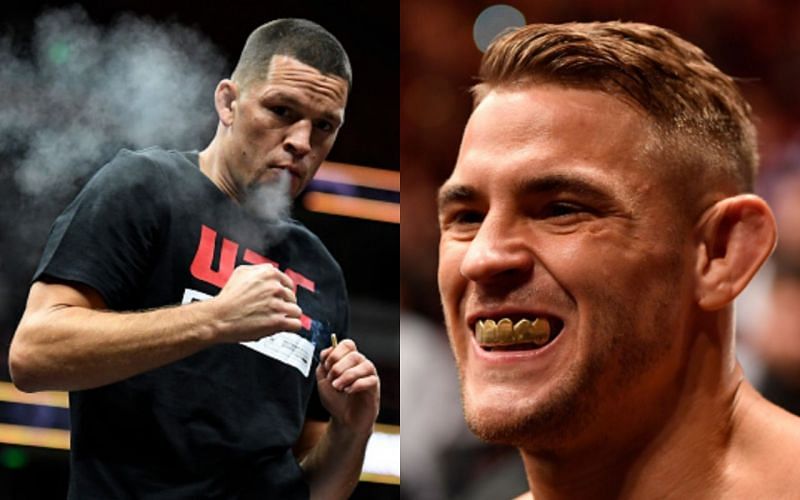 Nate Diaz (left) and Dustin Poirier (right)