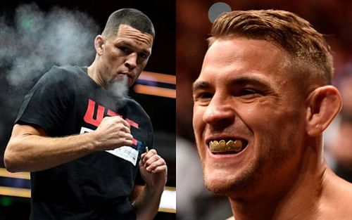 Nate Diaz (left) and Dustin Poirier (right)