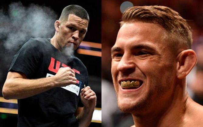 Nate Diaz takes a shot at Dustin Poirier after 'The Diamond' reveals plans to become the undisputed UFC lightweight champion