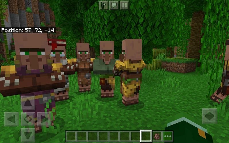 Jungle villagers aren&#039;t common, likely due to villages not often adjoining jungle biomes (Image via Mojang)