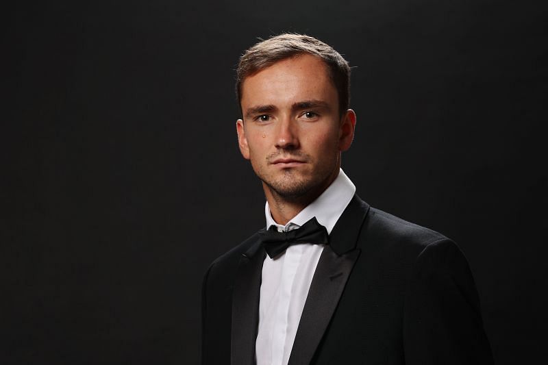 Daniil Medvedev during a promotional event for the 2021 Laver Cup