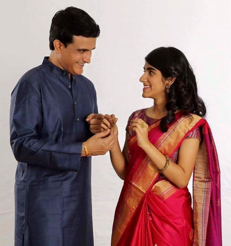 Sourav Ganguly with his Daughter Sana Ganguly