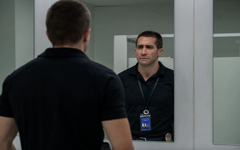 Jake Gyllenhaal as Joe Baylor in Netflix&#039;s The Guilty (Image via IMDb)