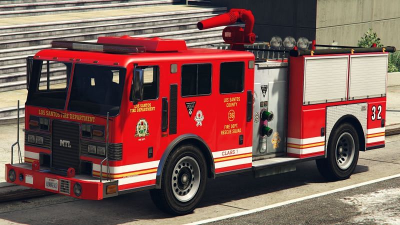How to get a fire truck in GTA 5 (Image via Sportskeeda)