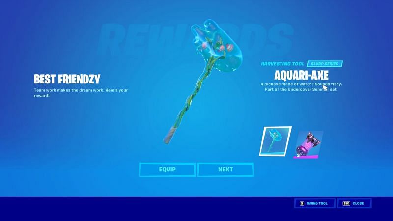 The Aquari Axe in Fortnite Season 7 (Image via SamuraiGhosty/Twitter)