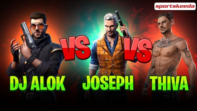 DJ Alok vs Joseph vs Thiva: Who is the best for Clash Squad matches in Free Fire?