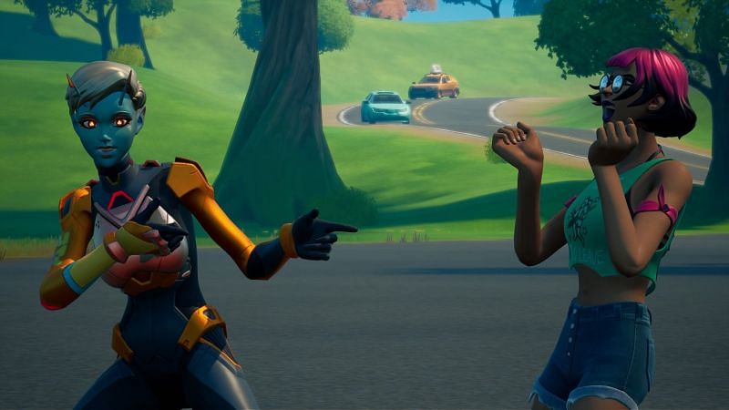 Fortnite Season 7 besties (Image via Twitter/icyfireball100 and ZeroIndication)