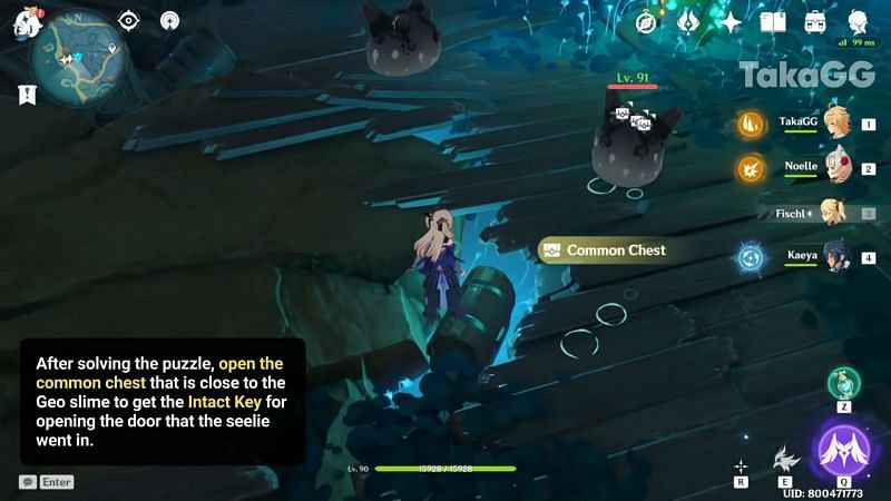 Common Chest with the Intact Key (Image via Youtube/taka gg)