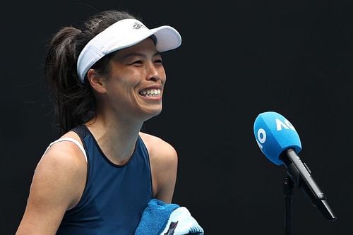 Hsieh Su-wei beat Kim Clijsters at the Chicago Fall Tennis Classic on Monday