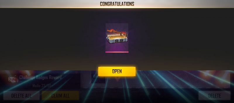 The given crate may be retrieved from mail (Image via Free Fire)