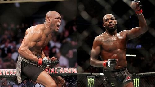 Kamaru Usman (left) and Jon Jones (right)