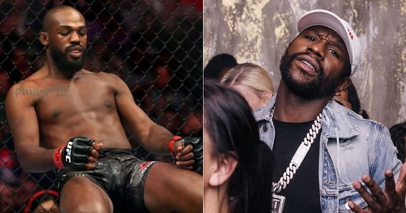 Jon Jones (left) and Floyd Mayweather (right) [Image credits:@floydmayweather on Instagram]