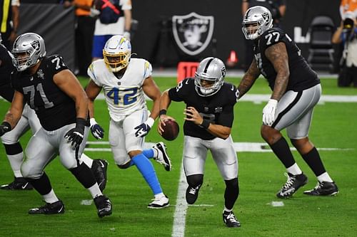 Las Vegas Raiders quarterback Marcus Mariot