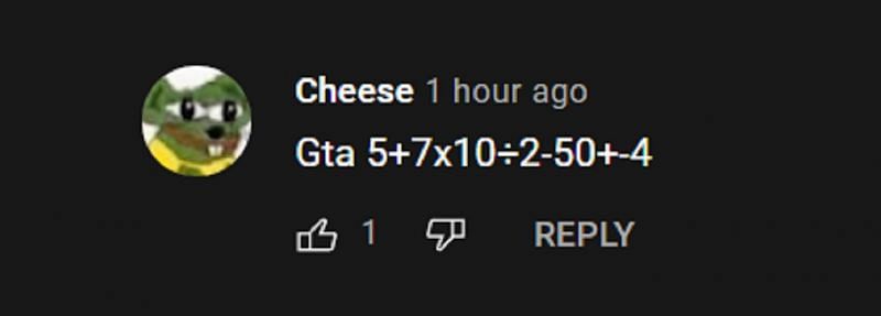 The solution of this equation is 6 (Image via Rockstar Games, YouTube)