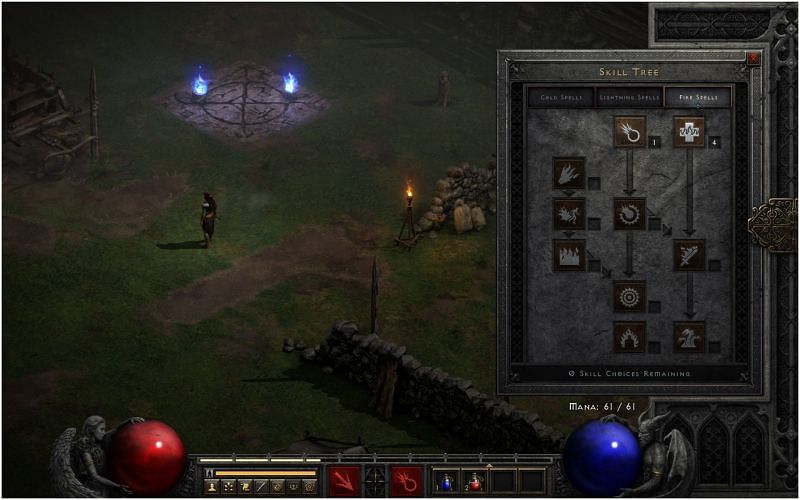 The game has an in-depth skill tree for players to explore (Image via Diablo II: Resurrected)