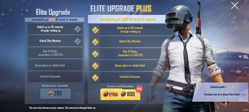 Users should select the required option and then complete the purchase (Image via PUBG Mobile Lite)