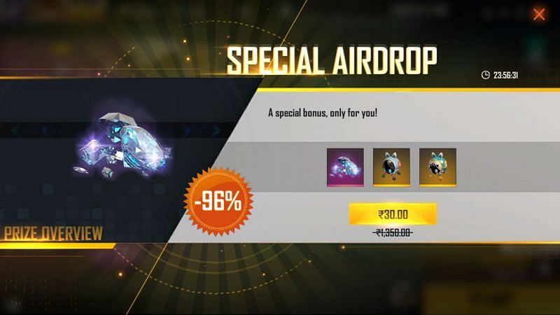 One of the special airdrops in Free Fire (Image via Free Fire)