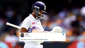 "Consider me a retired Rahane fan"- Twitter calls for Ajinkya Rahane's sacking