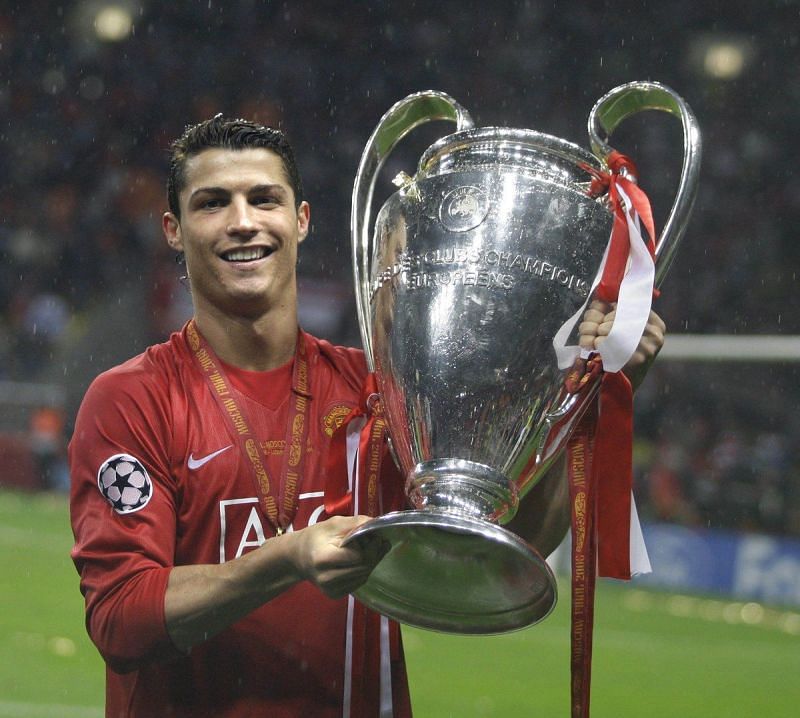 Ronaldo scored eight goals during Manchester United