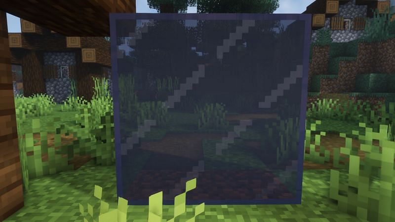 Tinted glass blocks (Image via Minecraft)