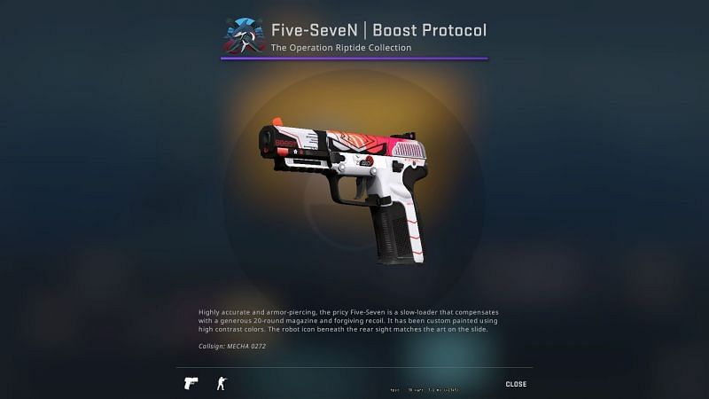 New Five-Seven Skin in Riptide Case