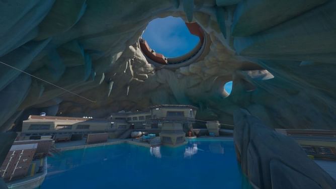 Fortnite Chapter 2 Season 8: Water level at "The Grotto" seems to have finally decreased