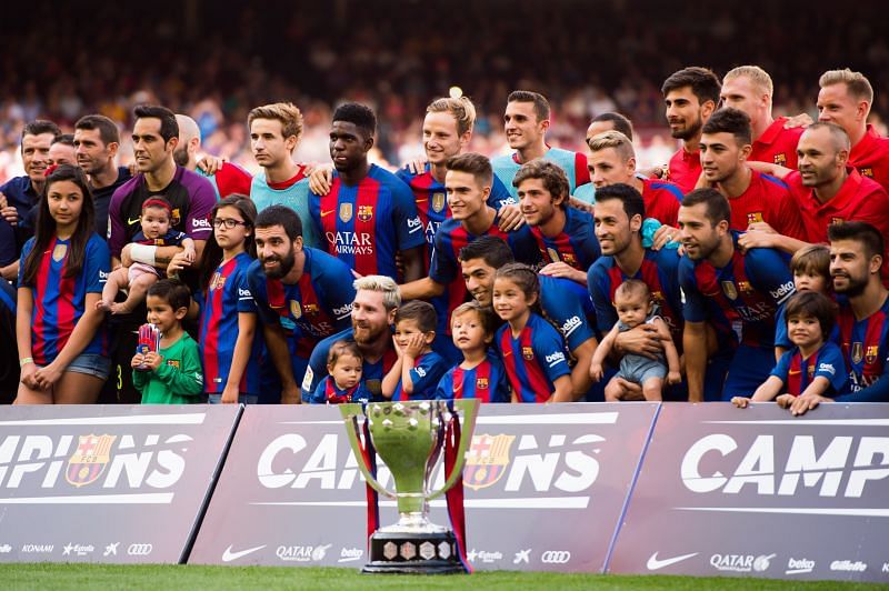 Barcelona was the first team to have won the treble twice