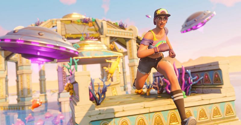 Time to get out those running shoes and practice some death defying parkour (Image via Tiny/Fortnite)