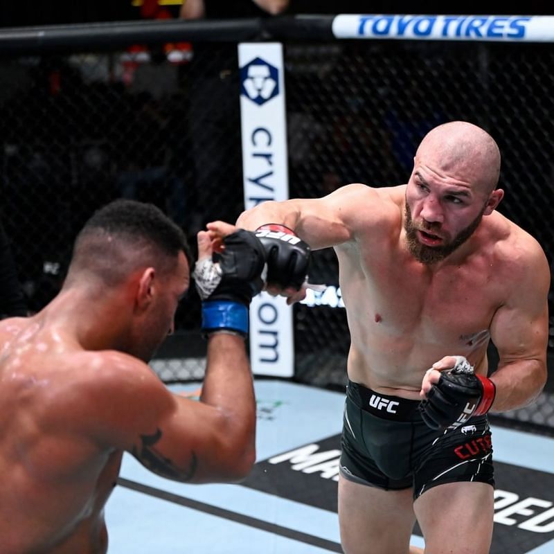 Ion Cutelaba defeats Devin Clark at UFC Fight Night: Smith vs Spann [Image credits: @ufc on Instagram]