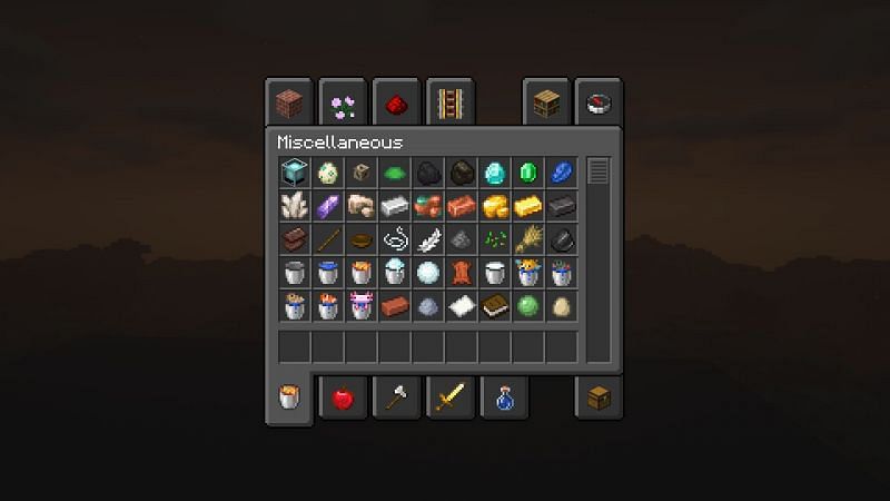 Dark UI (Image via Minecraft)