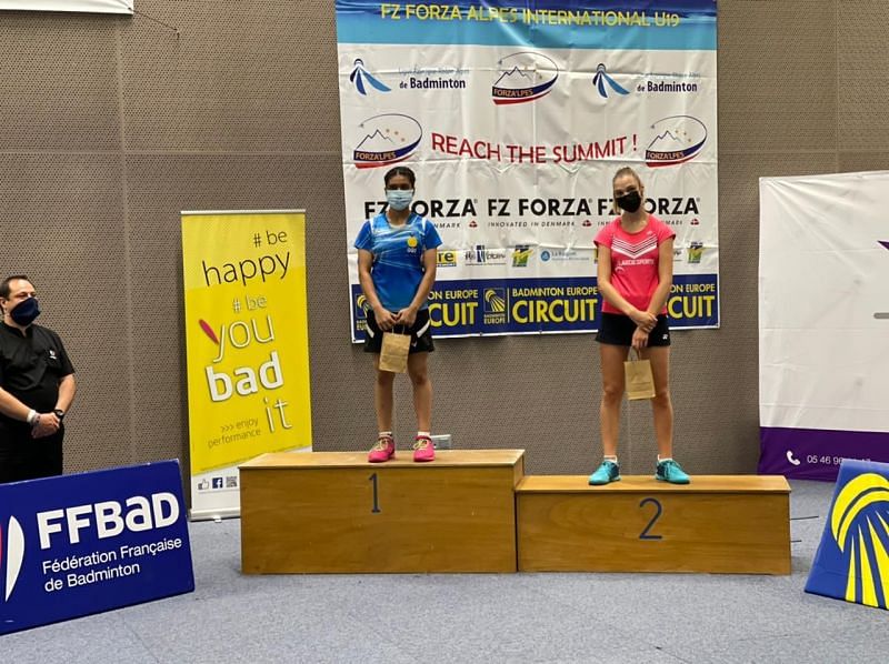 Tasnim Mir on the podium in France on Sunday