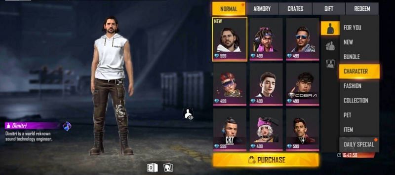 Characters in Free Fire (Image via Free Fire)