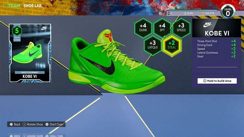 MyTeam Shoe Lab as seen in NBA 2K22 [Source: NBA 2K Courtside Report]