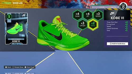 MyTeam Shoe Lab as seen in NBA 2K22 [Source: NBA 2K Courtside Report]