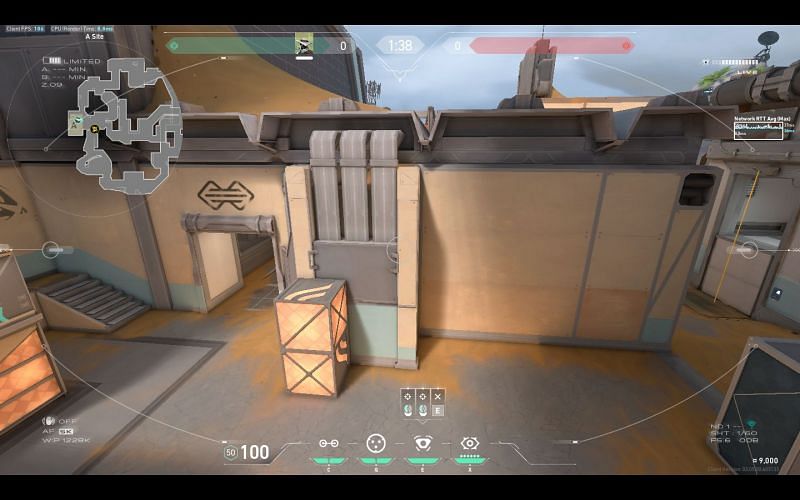 Spycam view &mdash; Near A-drop area (Screengrab from game)