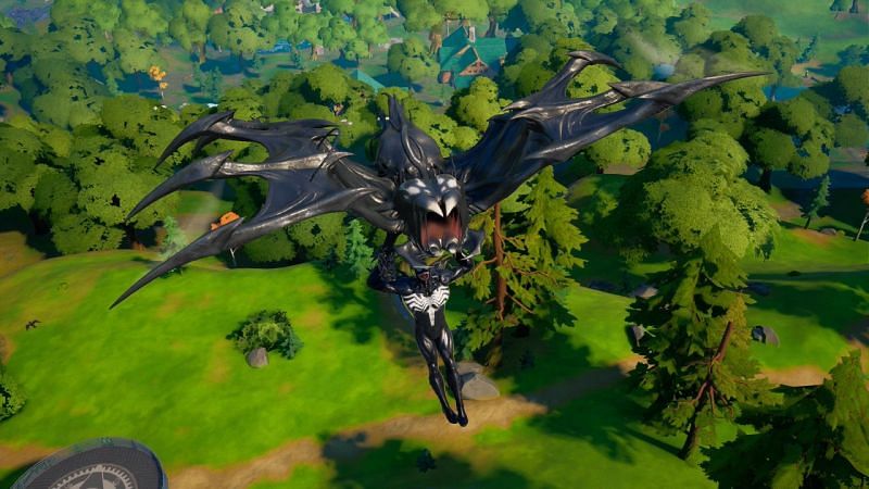 Gamers can get the unreleased Venom glider in Fortnite Chapter 2 Season 8 through the Symbiote (Image via FNAssist/Twitter)