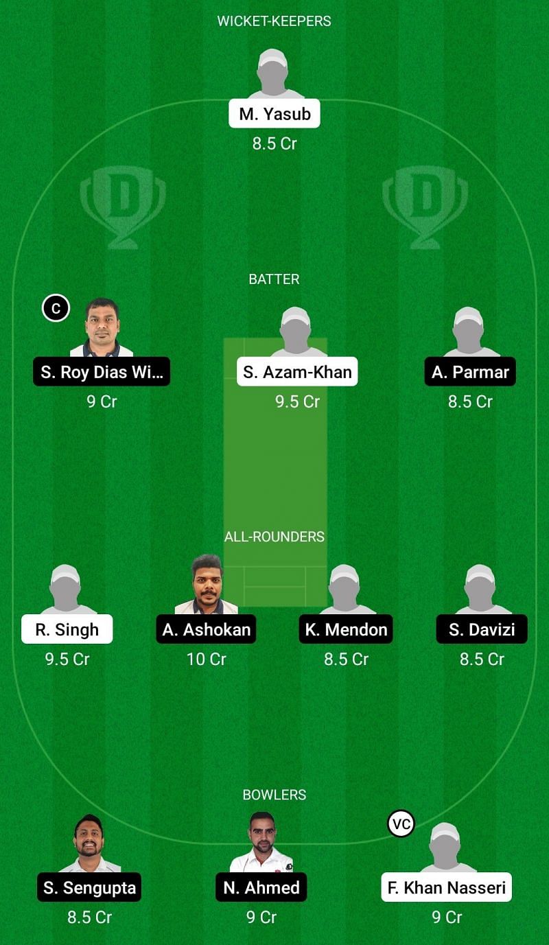 Dream11 Team for Germany vs Czech Republic - European Cricket Championship T10 2021.