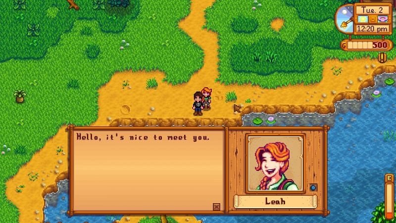 Leah is a good choice for players who want to build strong relationships quickly (Image via Stardew Valley)