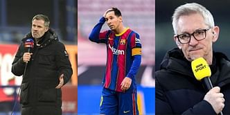 Jamie Carragher and Gary Lineker involved in Twitter bust-up after Lionel Messi debate