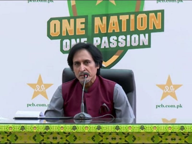 Newly elected PCB chairman Ramiz Raja announced the appointment of Hayden and Philander during a press-conference [Image Credits- Twitter]