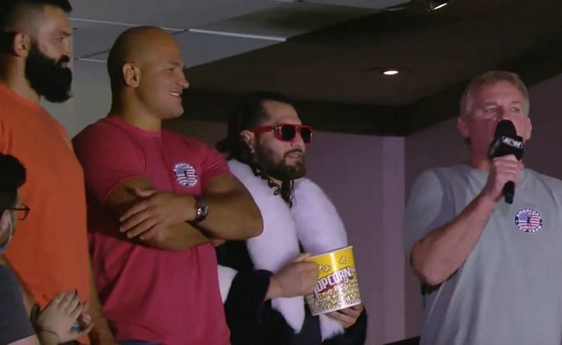 Jorge Masvidal with the rest of the American Top Team in AEW