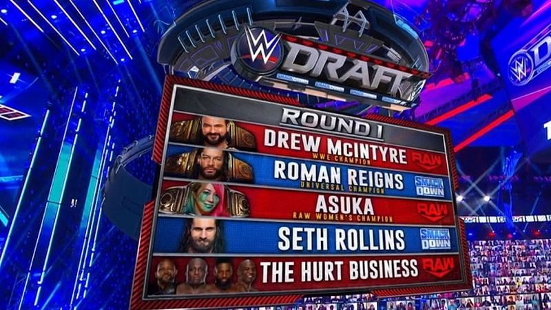 The 2020 WWE Draft took place across two episodes of Friday Night SmackDown and Monday Night RAW in October 2020