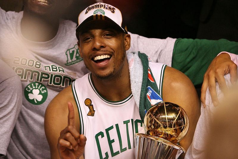 Paul Pierce with the 2008 NBA Finals MVP honors