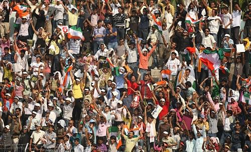 Passionate cricket fans in Guwahati