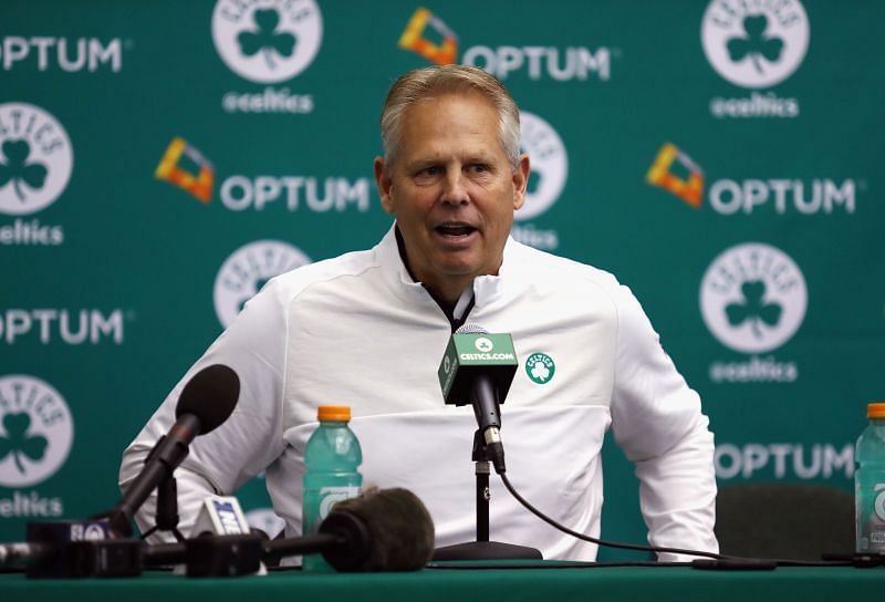 Former Boston Celtics&#039; president Danny Ainge pictured during a press conference.