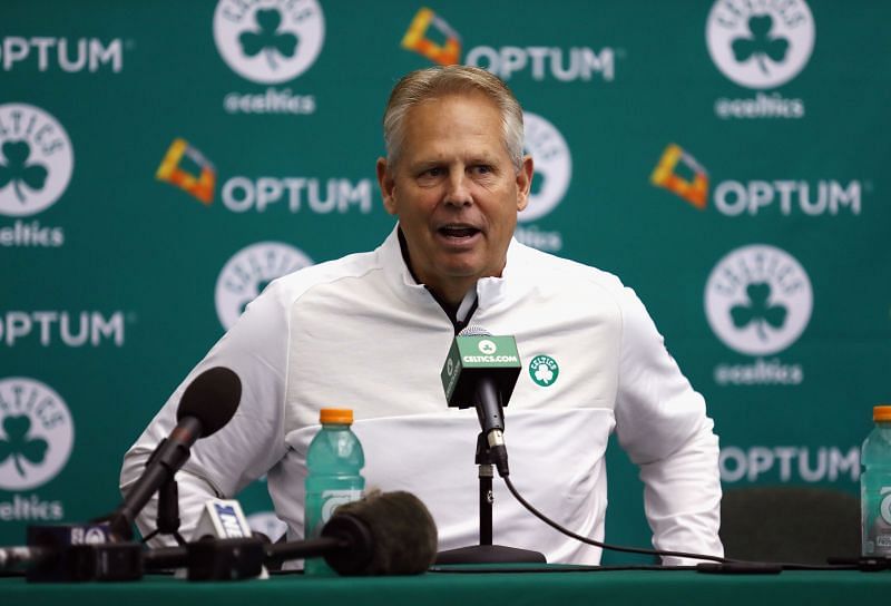 Former Boston Celtics' president Danny Ainge pictured during a press conference.