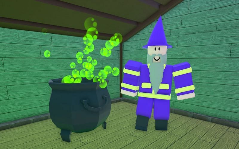 A wizard in Wacky Wizards. (Image via Roblox Corporation)