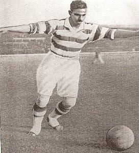 Mohammed Salim donning the historical hoops of FC Celtic