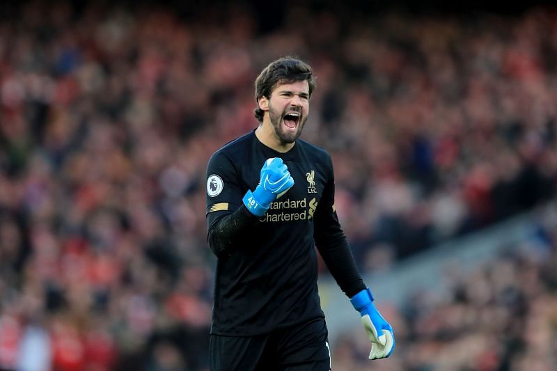 Alisson famously scored a last-minute goal last season