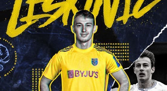 Kerala Blasters have signed Marko Leskovic from Dinamo Zagreb